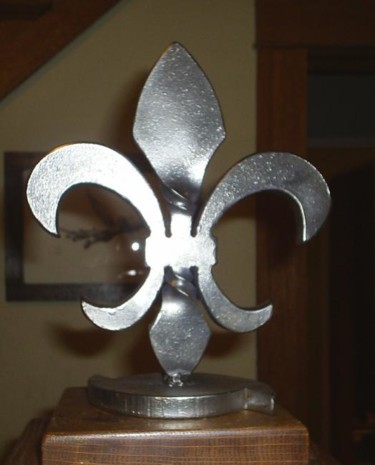 Sculpture titled "Steel Fleur de lis…" by John D Iron + Design, Original Artwork