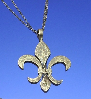 Sculpture titled "Brass Fleur de Lis…" by John D Iron + Design, Original Artwork