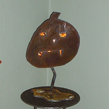 Sculpture titled "Jack-o-lantern" by John D Iron + Design, Original Artwork