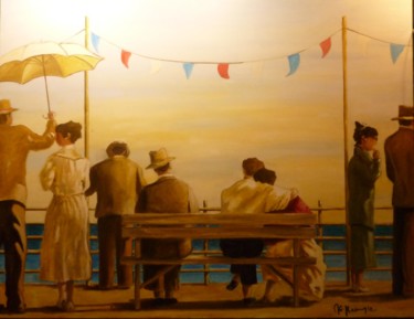Painting titled "juillet en bord de…" by Mc Kenzie, Original Artwork