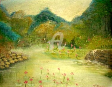 Painting titled "Wild Life Park" by Johnny E.S.J. Otilano, Original Artwork