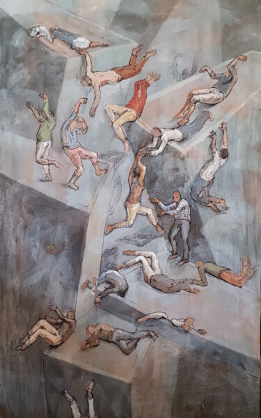 Картина под названием "A holy life" - Johnny Semaan, Подлинное произведение искусства, Акрил