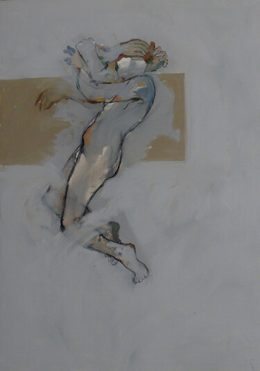 Schilderij getiteld "The body and the th…" door Johnny Semaan, Origineel Kunstwerk, Acryl