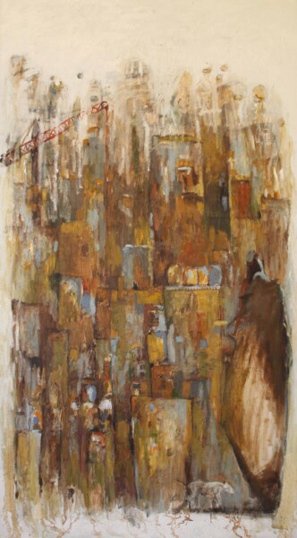 Картина под названием "Beirut 2" - Johnny Semaan, Подлинное произведение искусства, Масло