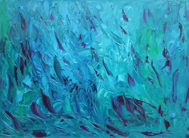 Картина под названием "WINTER BLUES" - John O’Sullivan, Подлинное произведение искусства, Масло Установлен на Деревянная рам…