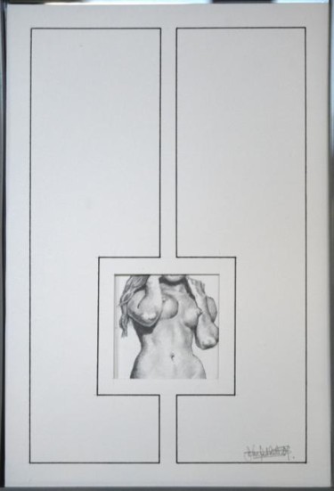 Dessin intitulée "FRAGMENT 010" par John Rothschild, Œuvre d'art originale, Crayon