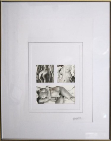 Drawing titled "mosaic 009" by John Rothschild, Original Artwork, Pencil