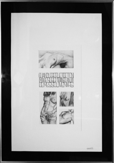 Dibujo titulada "LE REFLET DE TON IM…" por John Rothschild, Obra de arte original, Lápiz