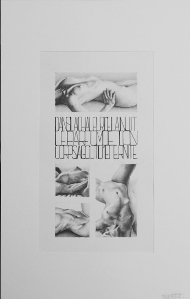 Tekening getiteld "Dans la chaleur de…" door John Rothschild, Origineel Kunstwerk, Potlood