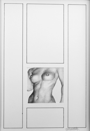 Dessin intitulée "fragment 014" par John Rothschild, Œuvre d'art originale, Crayon