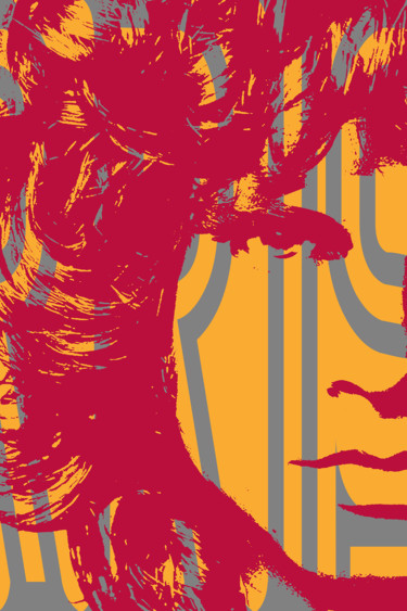 Pittura intitolato "Jim Morrison" da John Von Brown, Opera d'arte originale, Altro
