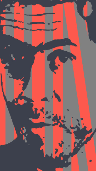 Digitale Kunst getiteld "Ted Bundy" door John Von Brown, Origineel Kunstwerk, Anders