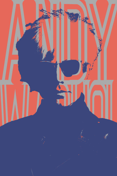 Peinture intitulée "Andy Warhol" par John Von Brown, Œuvre d'art originale, Autre