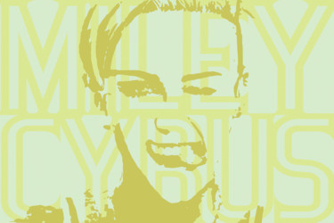 Painting titled "Miley Cyrus" by John Von Brown, Original Artwork