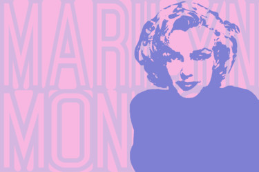 Peinture intitulée "Marilyn Monroe 7" par John Von Brown, Œuvre d'art originale, Autre