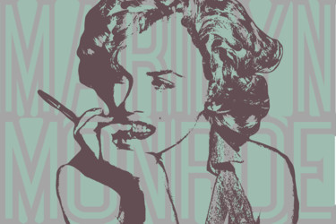 Peinture intitulée "Marilyn Monroe 6" par John Von Brown, Œuvre d'art originale, Autre