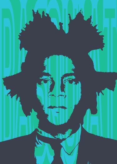 Peinture intitulée "Basquiat 3" par John Von Brown, Œuvre d'art originale, Acrylique