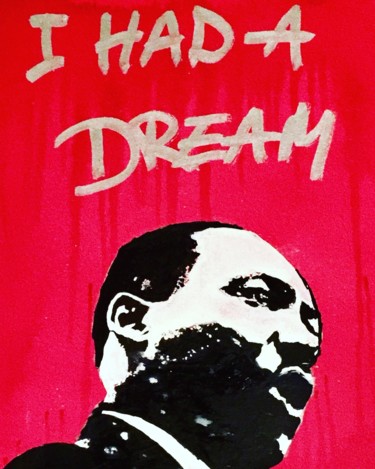 Painting titled "I had a dream" by John Von Brown, Original Artwork, Acrylic