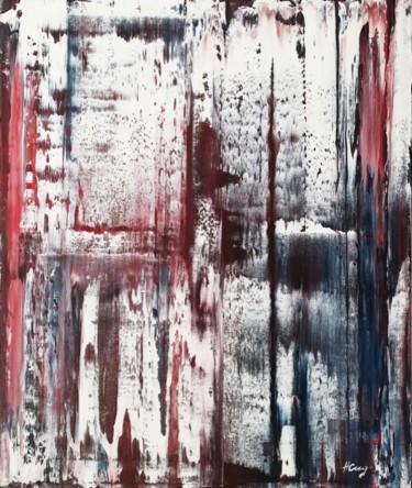 Картина под названием "Белый шум" - Natalie Cug, Подлинное произведение искусства, Масло
