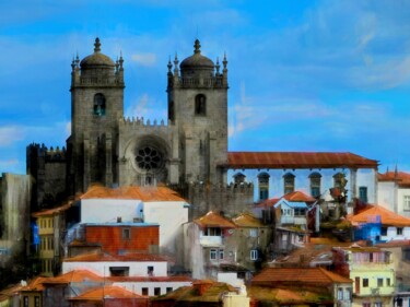 Artes digitais intitulada "Porto Cathedral" por Jokannan, Obras de arte originais, Pintura digital