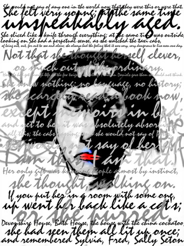 Digitale Kunst getiteld "Mrs. Dalloway" door Jokannan, Origineel Kunstwerk, Digitaal Schilderwerk