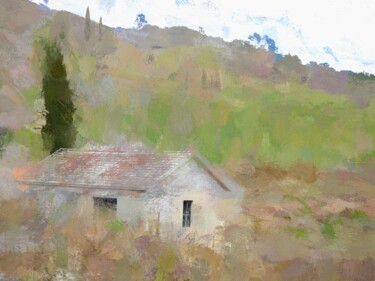 Digitale Kunst mit dem Titel "The Douro Valley 2" von Jokannan, Original-Kunstwerk, Digitale Malerei