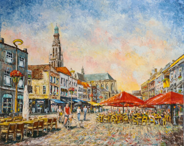 Malerei mit dem Titel "Breda" von Joke Bennis, Original-Kunstwerk, Acryl