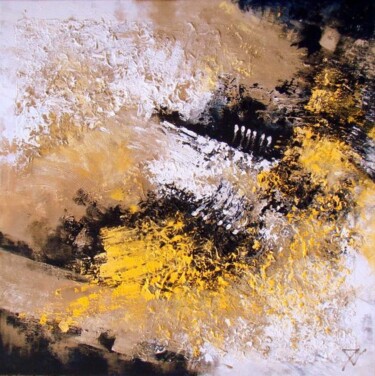 Painting titled "Yellow Energy" by Joke Vingerhoed, Original Artwork