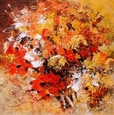 Painting titled "Floral Bouquet" by Joke Vingerhoed, Original Artwork, Oil