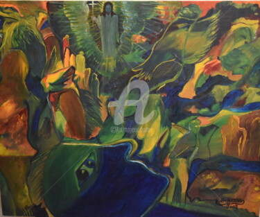 Pintura titulada "abstract oil painti…" por Joky, Obra de arte original, Oleo