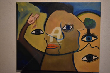 Malerei mit dem Titel "abstract oil painti…" von Joky, Original-Kunstwerk, Öl