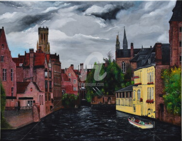 Malarstwo zatytułowany „painting city” autorstwa Joky, Oryginalna praca