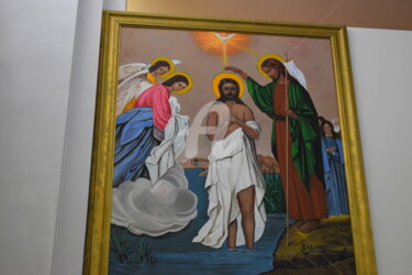 Painting titled "saint jean baptiste" by Joky, Original Artwork, Oil