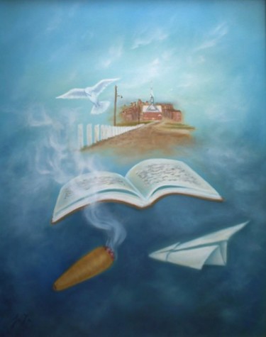 Peinture intitulée "2 - Au pied de la P…" par Jola, Œuvre d'art originale, Huile