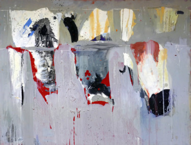 Картина под названием "Abstracion" - Jolanta Caban, Подлинное произведение искусства, Масло
