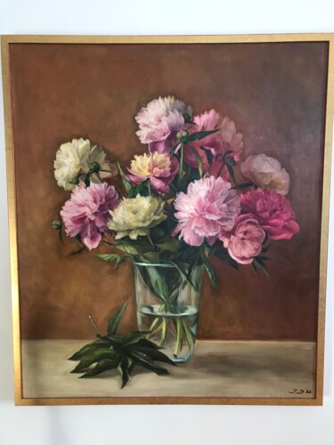 Pintura intitulada "Floral still life" por Jolanta Limonada, Obras de arte originais, Óleo