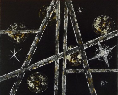 Peinture intitulée "ERRANCE" par Jolawa, Œuvre d'art originale, Acrylique