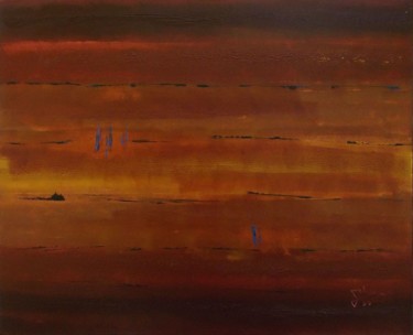 Schilderij getiteld "SAHARA" door Jolawa, Origineel Kunstwerk, Acryl