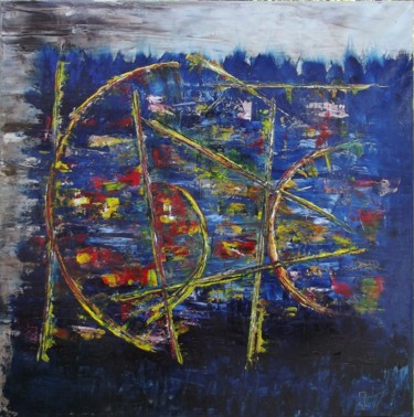 Painting titled "CHAOS" by Jolawa, Original Artwork, Oil