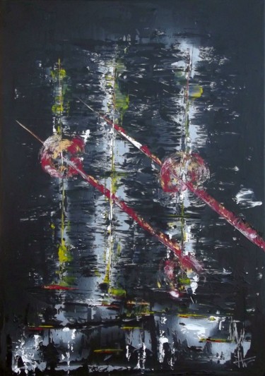 Schilderij getiteld "FULGURANCE" door Jolawa, Origineel Kunstwerk, Acryl