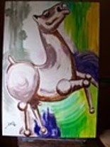 Pintura titulada "CABALO LOCO" por Joli, Obra de arte original, Oleo