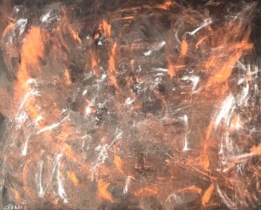 Painting titled "EXPLOSION" by Joliemôme, Original Artwork, Acrylic Mounted on Wood Stretcher frame