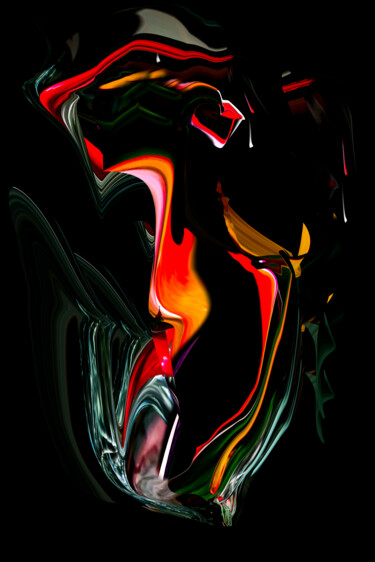 Digital Arts titled "MAITRE CORBEAU" by Jom, Original Artwork, 2D Digital Work