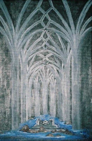 Pintura intitulada "Requiem II" por Joma Sipe, Obras de arte originais, Óleo
