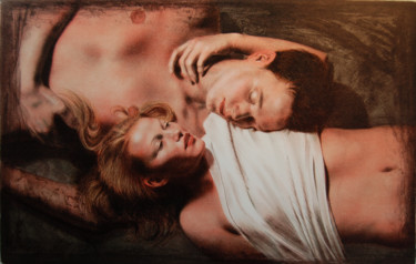Prenten & gravures getiteld "Romeo & Juliet" door Jon Bøe Paulsen, Origineel Kunstwerk, Lithografie