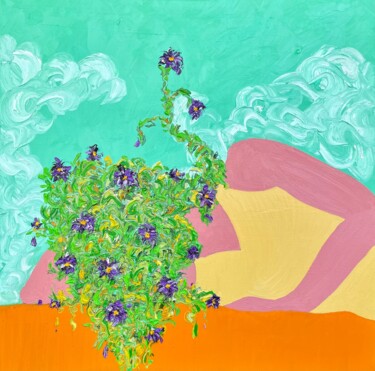 Pintura titulada "Tracy a la Odelisque" por Jon Parlangeli, Obra de arte original, Oleo Montado en Bastidor de camilla de ma…