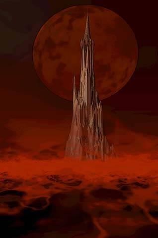 Digital Arts titled "tower in hell" by Owens Esme, Original Artwork, Digital Painting