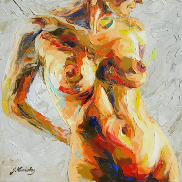Malerei mit dem Titel "Body 03" von Jonas Kunickas, Original-Kunstwerk, Öl