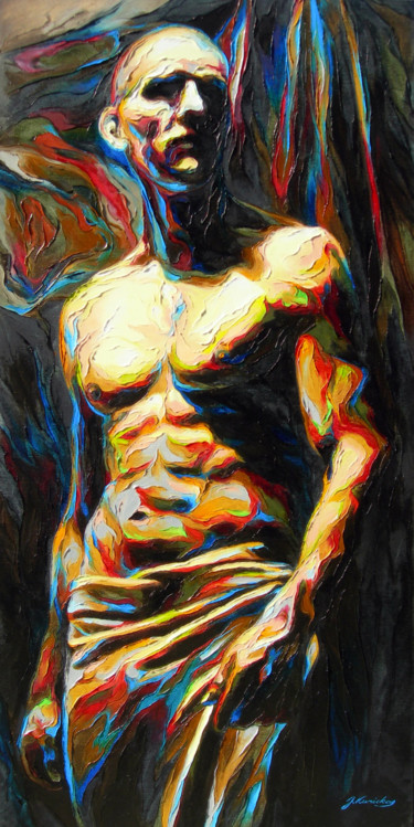 Картина под названием "With the Pride" - Jonas Kunickas, Подлинное произведение искусства