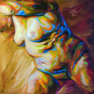 Painting titled "JK14-1217 Body" by Jonas Kunickas, Original Artwork, Oil